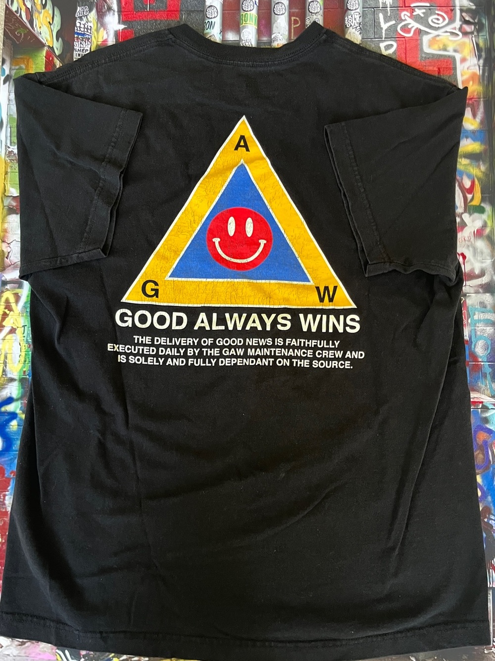 Grateful Apparel ‘Good Always Wins’ Short Sleeve Black Tee